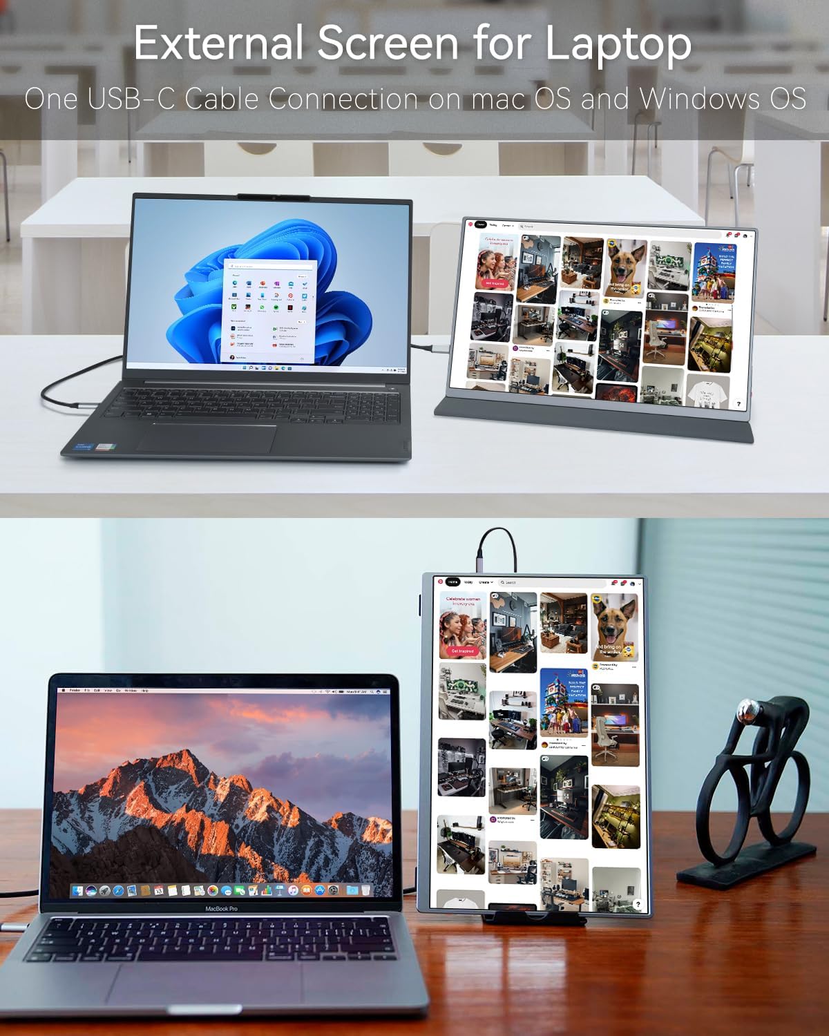 Intehill 4K Portable Monitor for Laptop, MacBook and Mini PC High-end 13.4 inch Small Computer Monitor with Golden Ratio 16:10 and Resolution 3840x2400 U13NA Edu Expertise Hub Web Development & Design laptops desktops