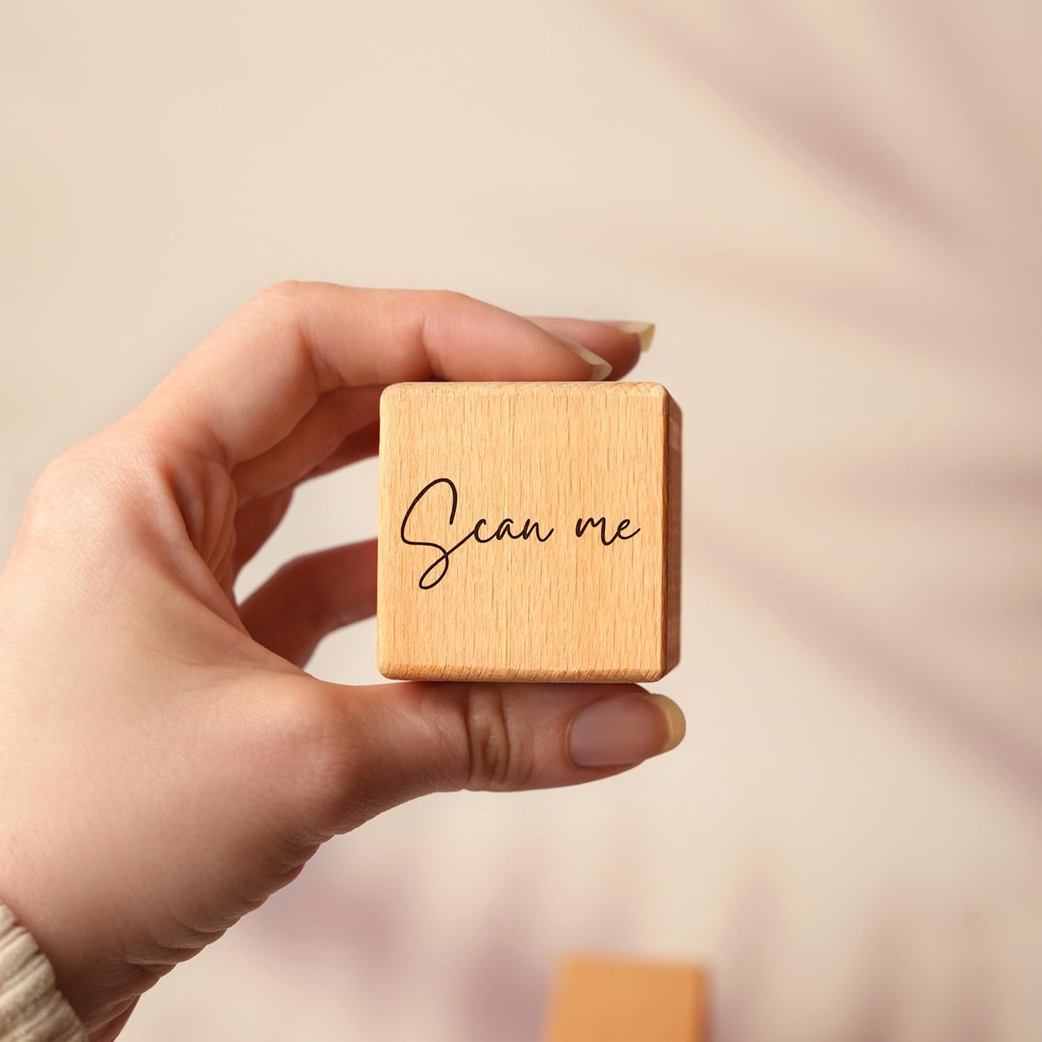 71dr7+ImhbL. SL1500 Wooden Social Media Table Sign Cubes, Qr Code Sign, Rental House Wifi Sign, Scan to Pay Sign, Custom Business Logo, Personalized Saloon Sign Edu Expertise Hub Social Media for Business