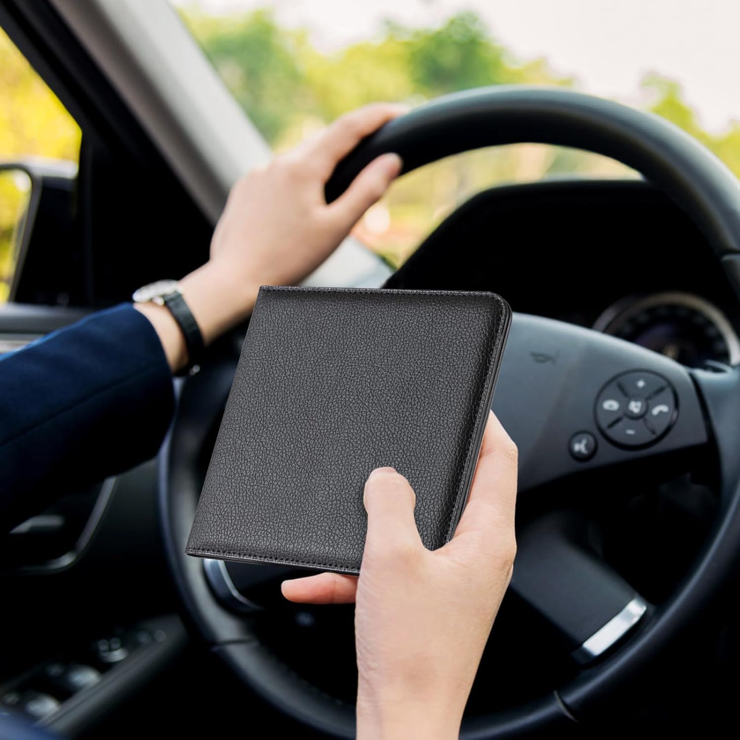 71fy8et19LL. AC SL1500 CoBak Car Registration and Insurance Holder - Vehicle Glove Box Car Organizer, Auto Truck Comparment Accessories Case for Essential Document, Driver License, Cards Edu Expertise Hub Insurance