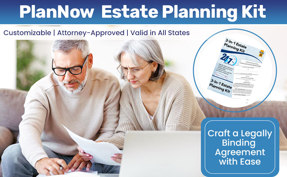 estate planning kit includes last will and testament