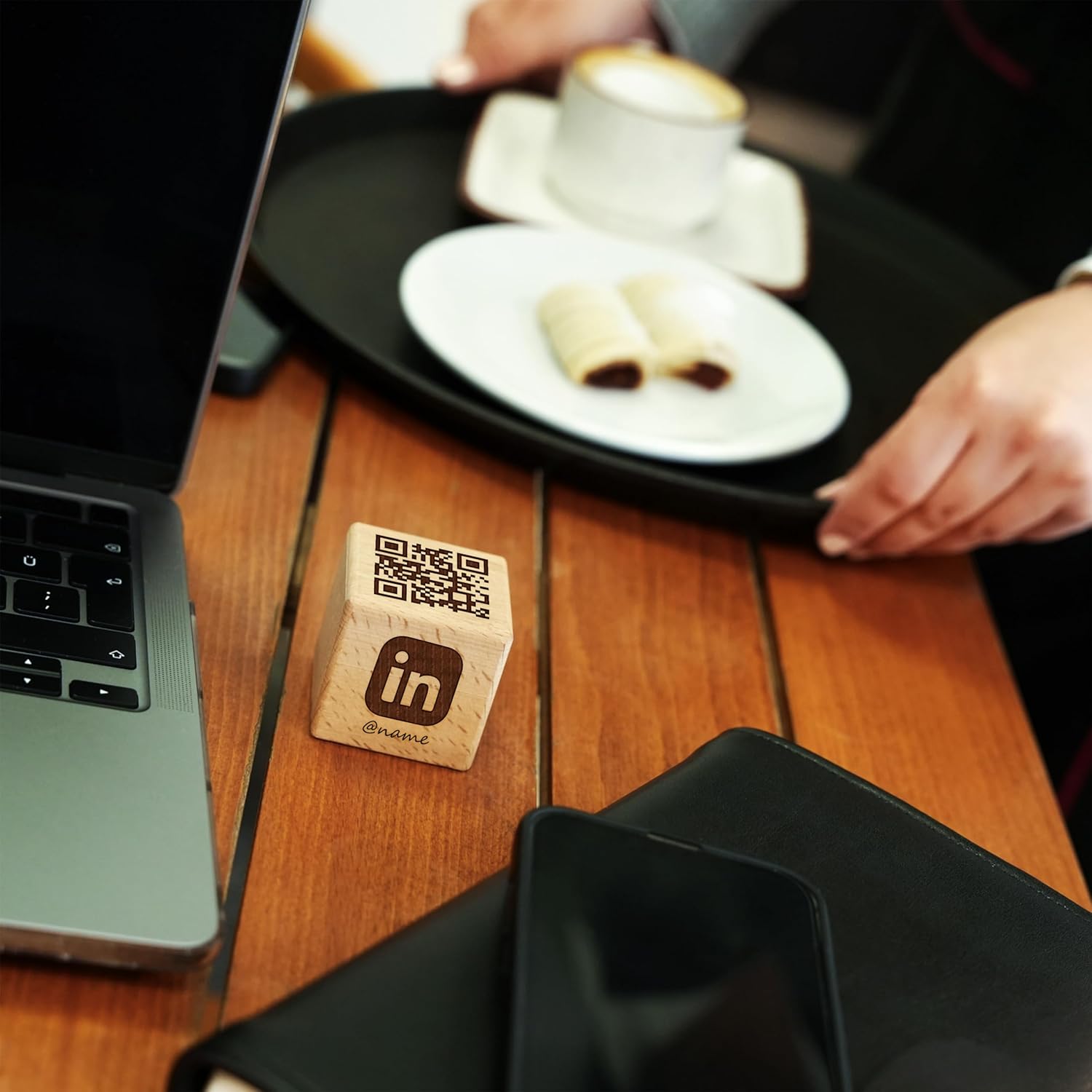812lcOdzvCL. SL1500 Wooden Social Media Table Sign Cubes, Qr Code Sign, Rental House Wifi Sign, Scan to Pay Sign, Custom Business Logo, Personalized Saloon Sign Edu Expertise Hub Social Media for Business