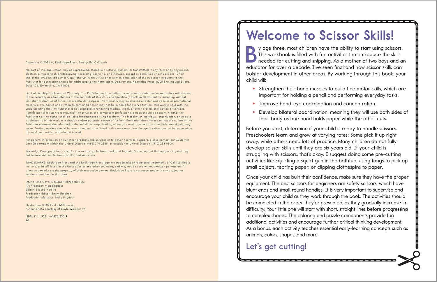 81WC0u9f50L. SL1500 My First Scissor Skills Workbook: Cut-and-Paste Activities to Build Hand-Eye Coordination and Fine Motor Skills (My First Preschool Skills Workbooks) Edu Expertise Hub Skills