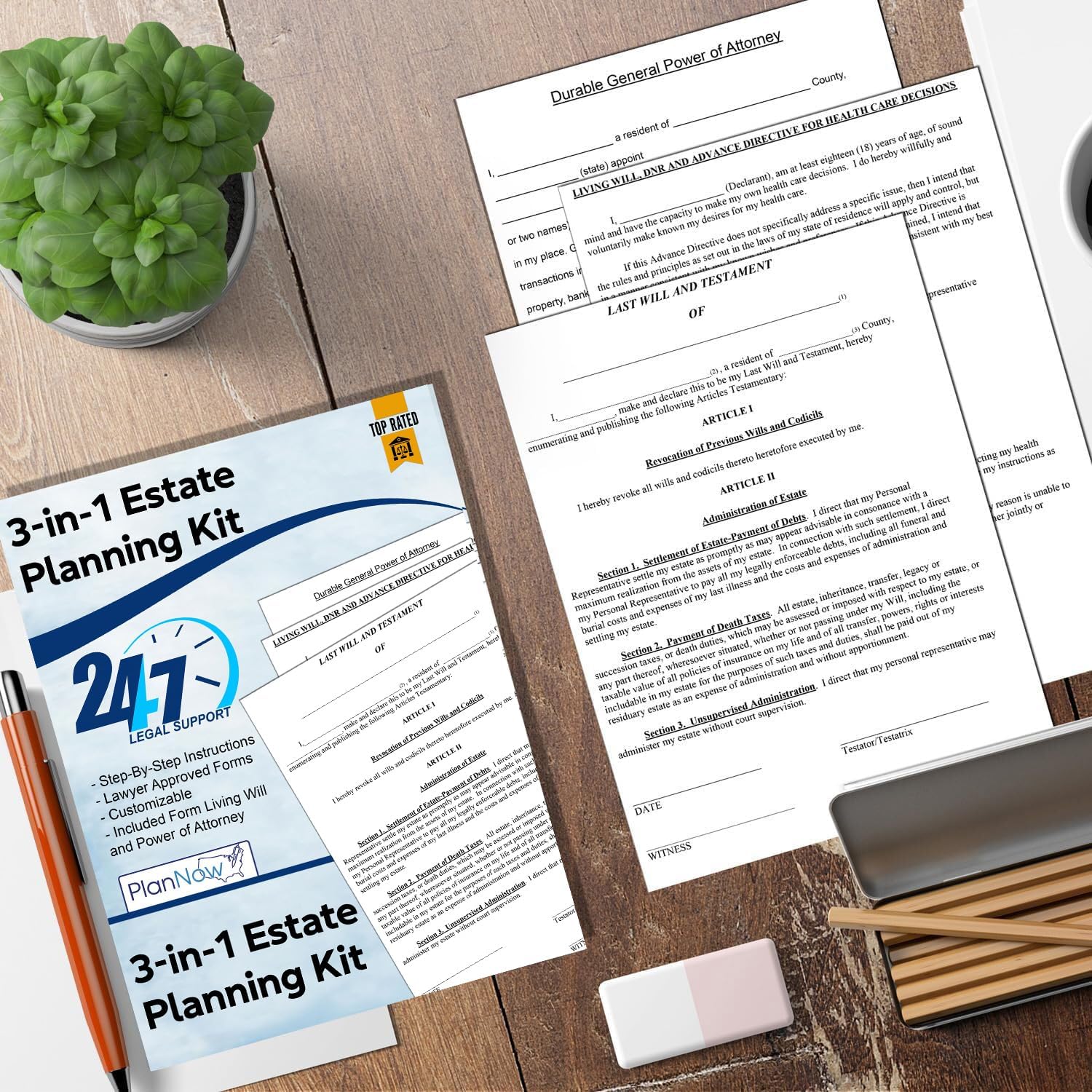 81hMrSLLeJL. AC SL1500 Estate Planning Kit Includes Last Will and Testament, POA, Living Will and Medical POA and Detailed Instructions Live Legal Support Edu Expertise Hub Real Estate