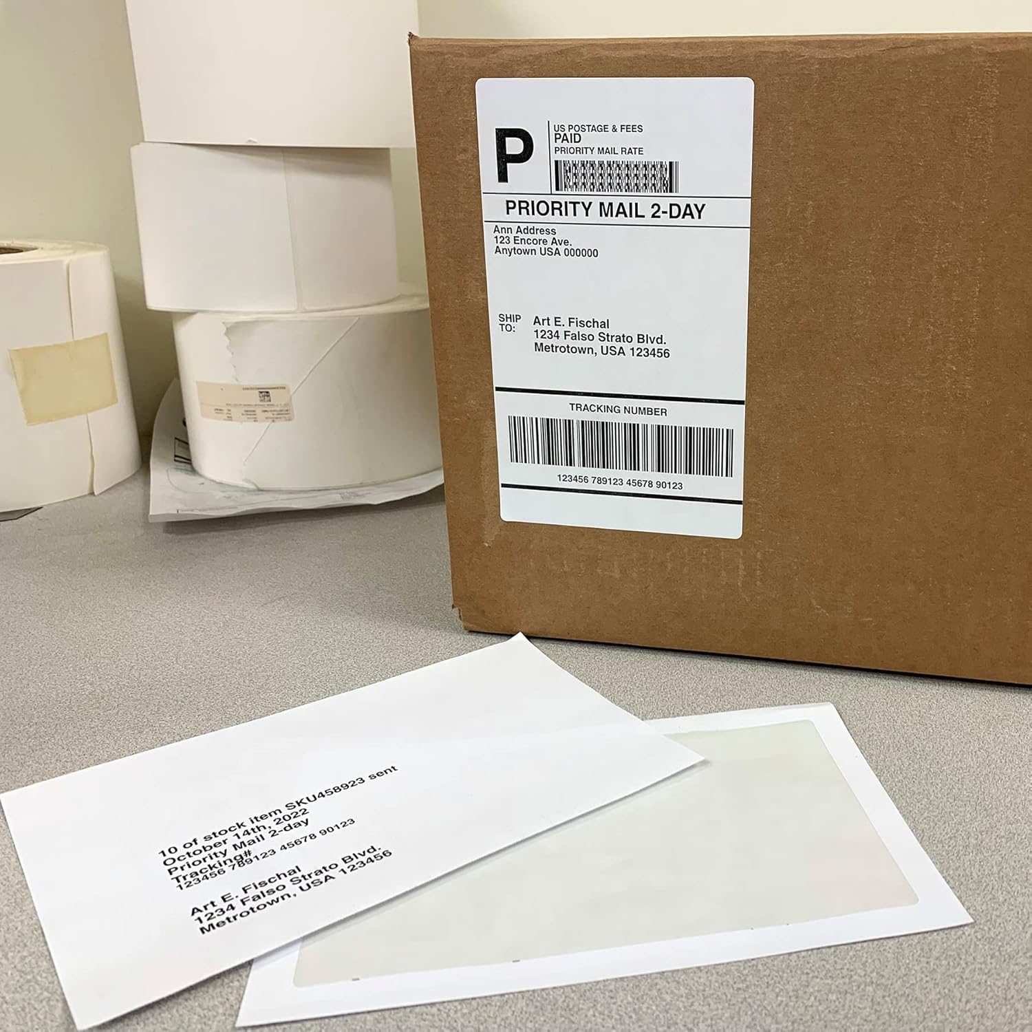 81wtQX8e6+L. AC SL1500 Integrated Shipping Labels with Paper Receipts for PayPal/Ebay from Blank Labels - Inkjet and Laser Guaranteed - Permanent Adhesive - Made in USA - 50 Sheets - 50 Labels Edu Expertise Hub eBay