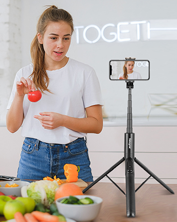 84f5e47b c84a 47cd b6c3 b95208c2a6cd. CR0,0,362,453 PT0 SX362 V1 SENSYNE 62" Phone Tripod & Selfie Stick, Extendable Cell Phone Tripod Stand with Wireless Remote and Phone Holder, Compatible with iPhone Android Phone, Camera Edu Expertise Hub Mobile phones
