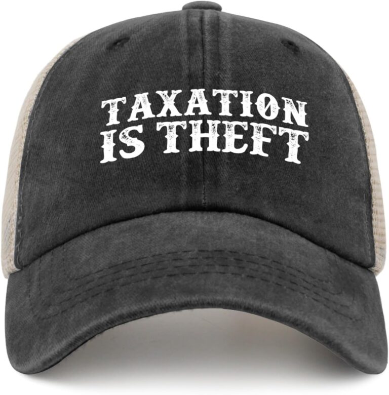 1749360559 718dqFVL54L. AC SL1500 Taxation is Theft Hat Trucker Hat Men Funny Mesh Cap for Summer Edu Expertise Hub Taxation