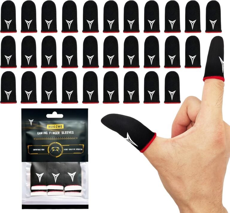 1749793328 71aASuz5rbL. AC SL1500 30 PCS Mobile Phone Gaming Finger Sleeves, Nuozme Finger Sleeves Compatible with All Touchscreen Devices, 0.15mm Superconducting Nanofibers, Smooth Feel, Anti-Sweat, Extremely Thin, Red Edge Edu Expertise Hub Mobile phones