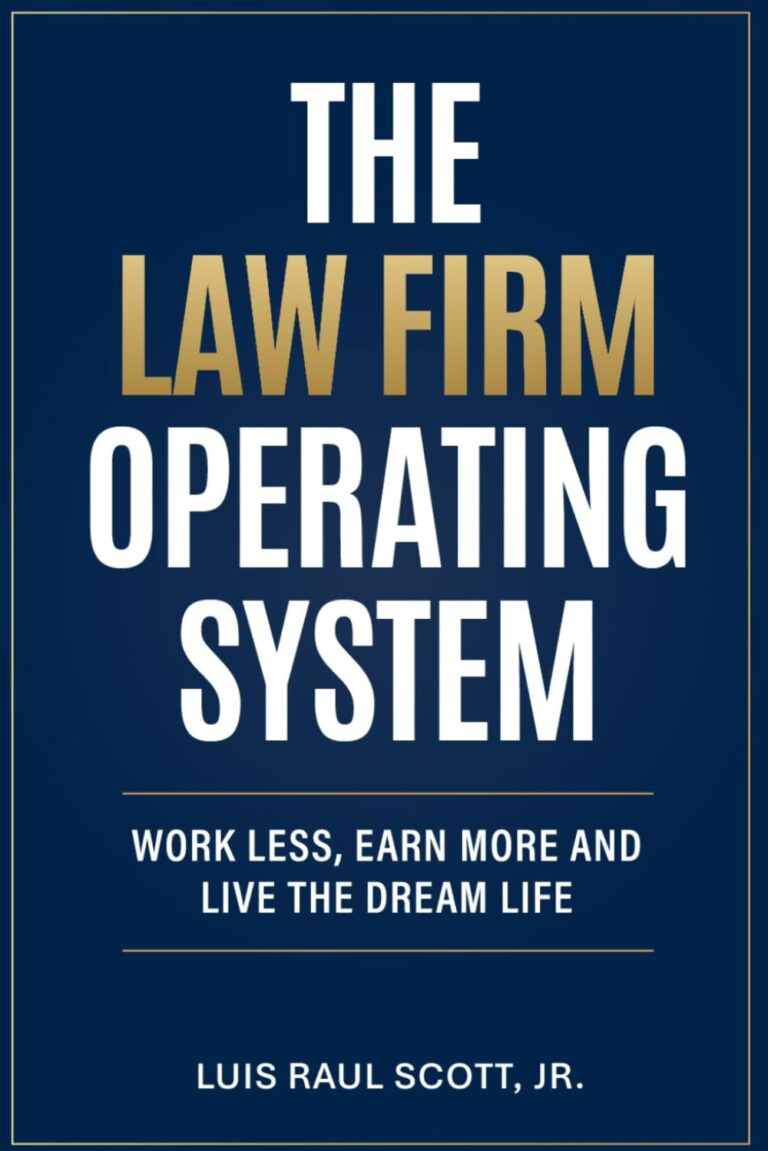 1749901476 61VoEqybDIL. SL1499 The Law Firm Operating System: Work Less, Earn More, and Live the Dream Life Edu Expertise Hub Operating systems