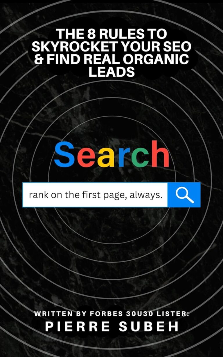 1750370876 71yHqJm btL. SL1500 The 8 Rules to Skyrocket Your SEO & Find Real Organic Leads: Unlock the Power of SEO by Forbes U30 Marketing Expert, Pierre Subeh Edu Expertise Hub Search Engine Optimization
