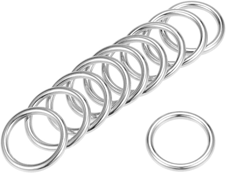 1750406369 515lR7FiXQL. AC SL1100 uxcell O Ring Buckle 20mm(0.8") ID 3mm Thickness Zinc Alloy O-Rings for Hardware Bags Belts Craft DIY Accessories, Silver Tone 10pcs Edu Expertise Hub Hardware & DIY