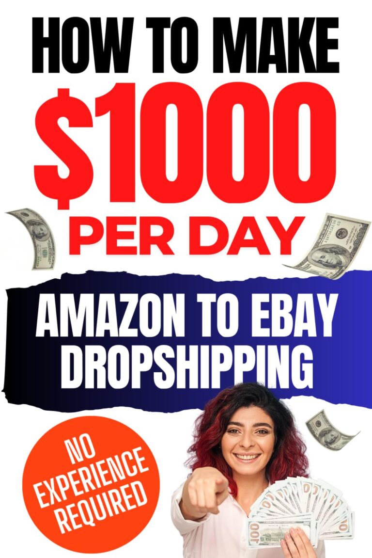 1751164347 717C5VOXxnL. SL1499 How to Make $1000 Per Day Dropshipping on eBay: The Ultimate Guide to Make Money Online with Amazon to eBay Dropshipping, Side Hustles, Automation & Scaling for Passive Income & Financial Freedom Edu Expertise Hub eBay