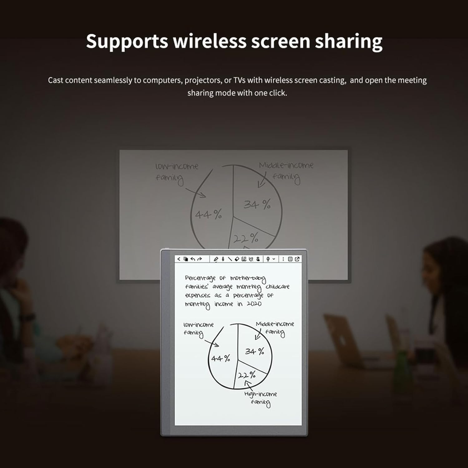 Geniatech Eink Tablet 10.3" eBook Reader,Voice-to-Text Transcription, Real-time Cloud Sync E-Paper Display,with Pen, for Study/Meeting/Notes/Reading Edu Expertise Hub Tablets & E-Readers