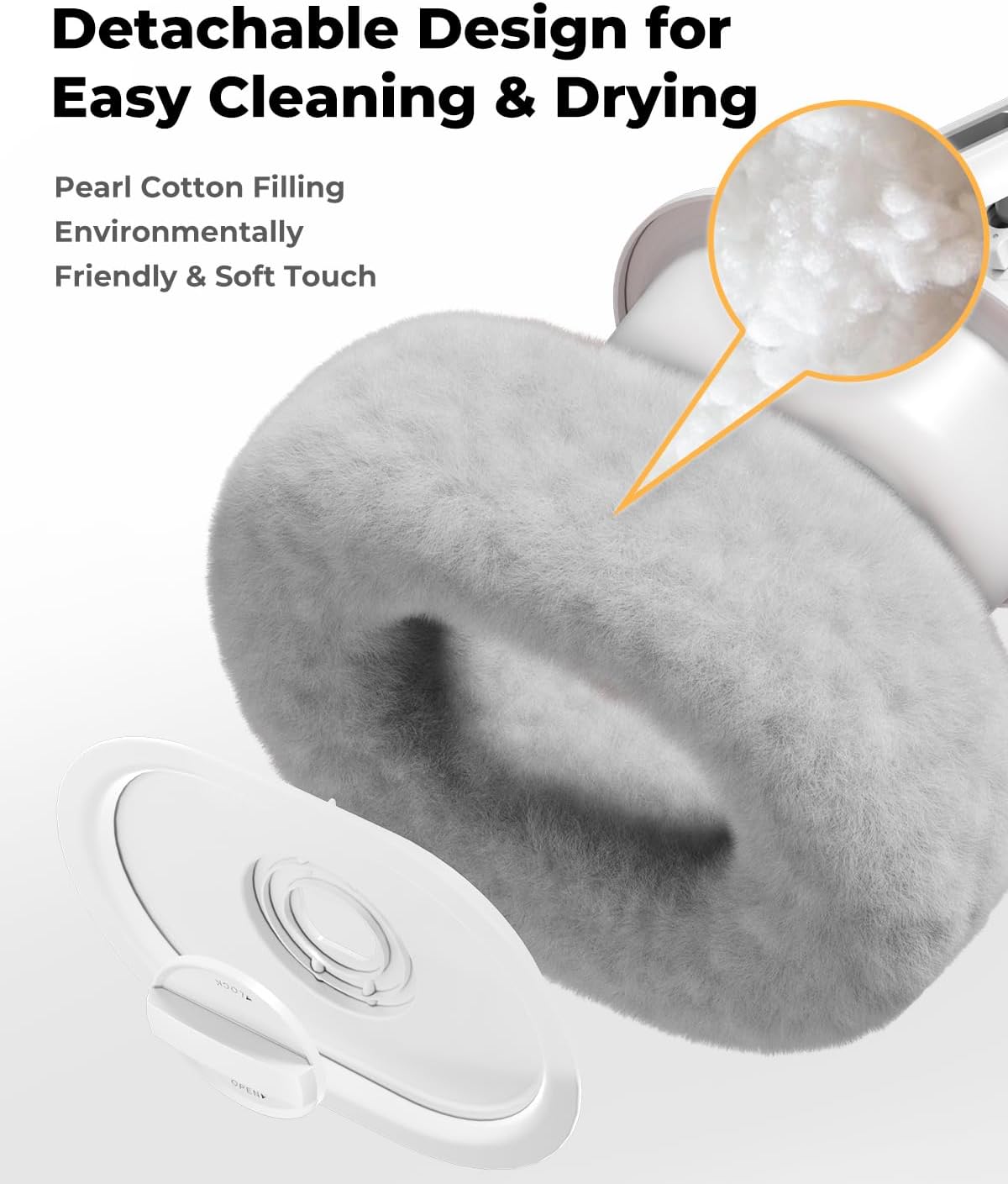 61a3AqNfgKL. AC SL1500 Kindle Pillow Stand – Soft Grey Fuzzy Tablet Holder with Storage Bowl, Hands-Free Lap Stand for Bed, Couch – Compatible with Kindle, iPad, Phones & E-Readers (Gray) Edu Expertise Hub Tablets & E-Readers