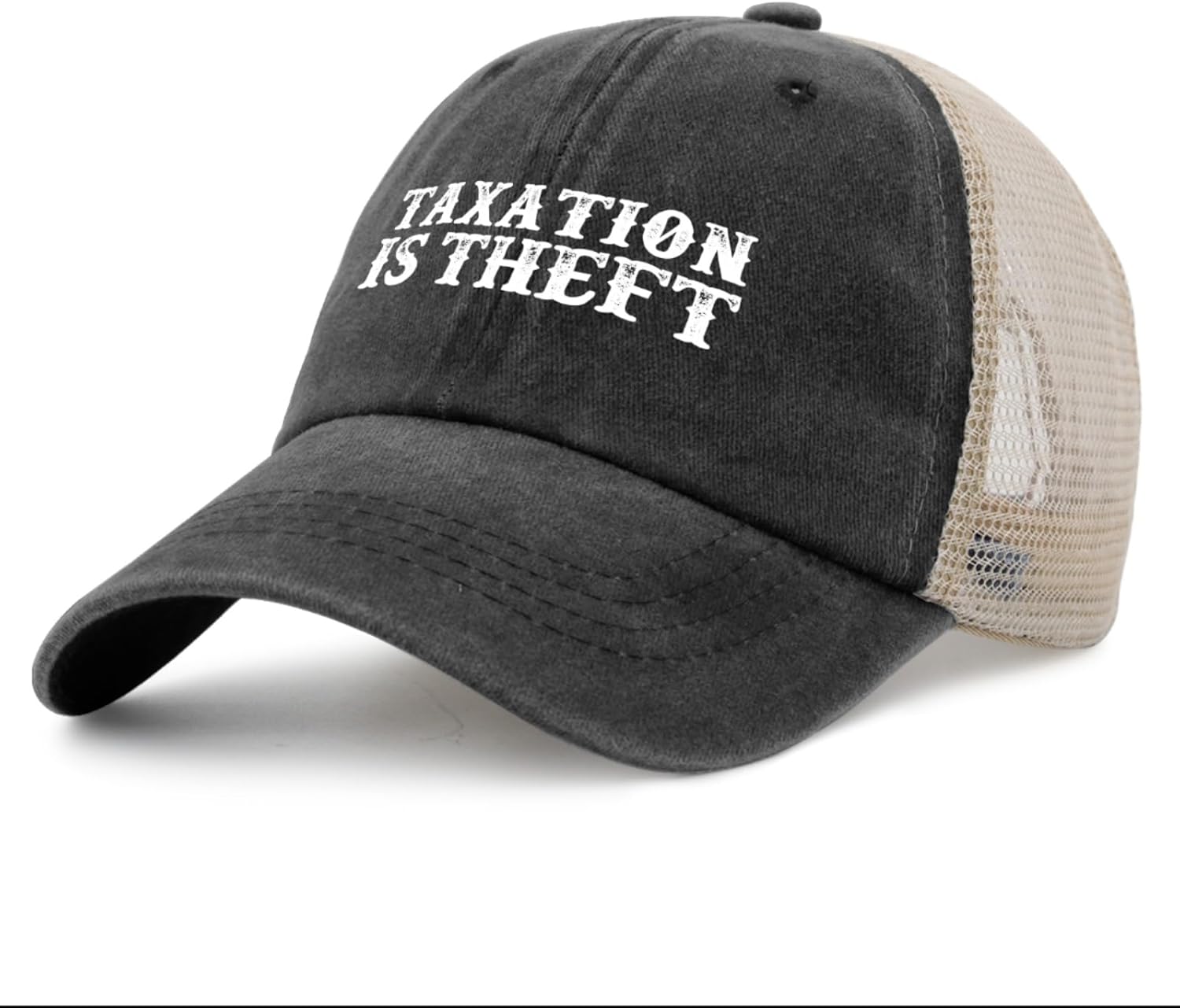 61ji2HNTKsL. AC SL1500 Taxation is Theft Hat Trucker Hat Men Funny Mesh Cap for Summer Edu Expertise Hub Taxation
