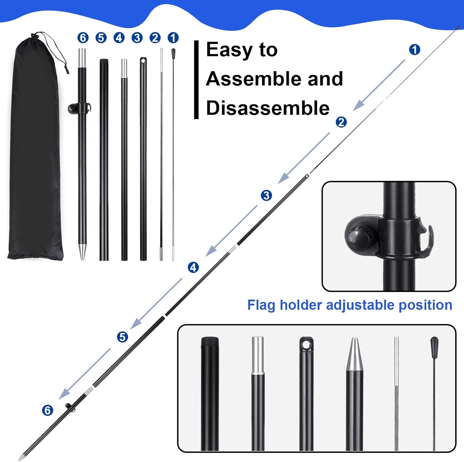 61tY5q9kH3L. AC SL1500 Buryeah Open House Signs Set (36 Pcs Total), 1 Open House Flag with Pole Kit for Yard, 5 Double Sided Real Estate Business Agent Directional Arrows Signs with Metal Stakes and 30 Balloons(Blue) Edu Expertise Hub Real Estate