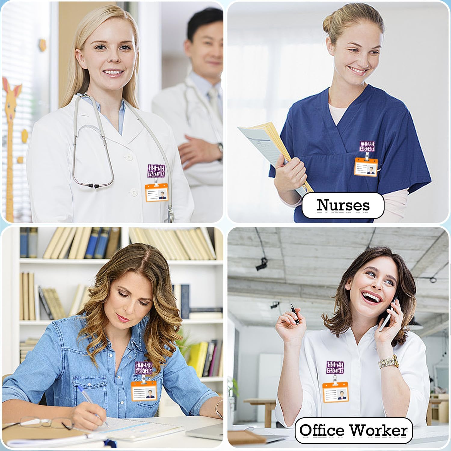 71Cy3 AE9WL. AC SL1500 Human Resources Funny Badge Reel Retractable Nurse RN CNA Badge Holder with ID Clip Accessories Nursing Student Medical Assistant Acrylic Name Badge Clip Hospital ID Tag Card Ydh648P Edu Expertise Hub Human Resources