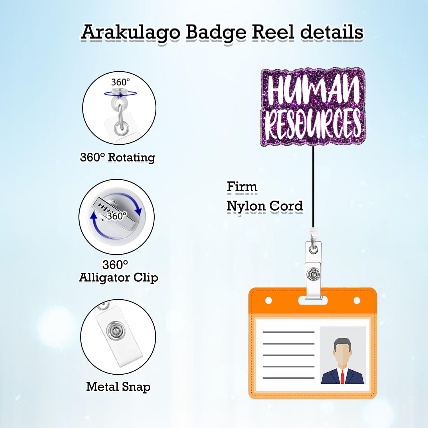 71KAKvDe5hL. AC SL1500 Human Resources Funny Badge Reel Retractable Nurse RN CNA Badge Holder with ID Clip Accessories Nursing Student Medical Assistant Acrylic Name Badge Clip Hospital ID Tag Card Ydh648P Edu Expertise Hub Human Resources