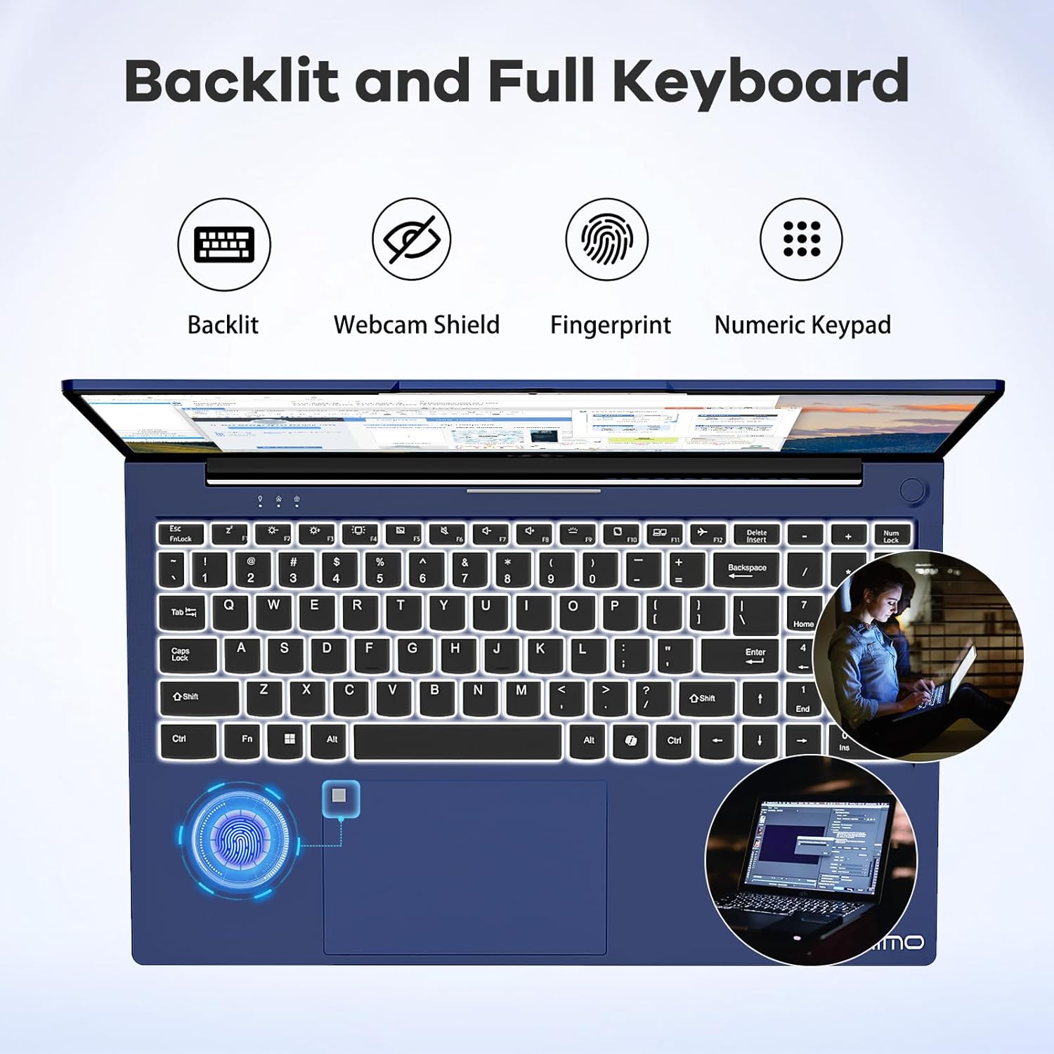 71PGU9GJs6L. AC SL1500 NIMO 15.6" FHD-IPS-Business-Laptop, 8 Cores Intel i5-12450H 16GB RAM 1TB SSD (Beat i7-11800H, Up to 4.4GHz) Backlit Keyboard Computer, 100W Type C Fingerprint WiFi 6 Numpad Win 11 Edu Expertise Hub Web Development & Design laptops desktops