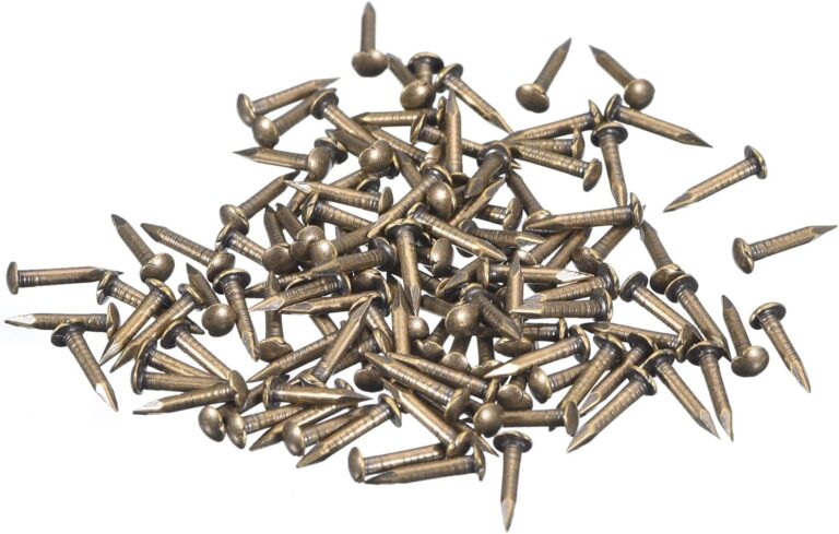 71aZNFMEWL. AC SL1500 uxcell 120 Pcs Small Tiny Nails 1.2mmx8mm(DxL) Tiny Brass Nails Hardware Nails Small Nail for Wooden DIY Decorative Boxes Household Accessories, Bronze Tone Edu Expertise Hub Hardware & DIY