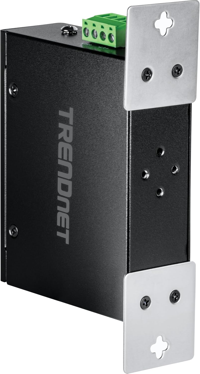 71vrL6G35uL. AC SL1500 TRENDnet 5-Port Industrial Fast Ethernet DIN-Rail Switch, TIE50, 5 x Fast Ethernet Ports, IP50 Rated, Extreme Temperature Operating Range, 1Gbps Switching Capacity, Lifetime Protection Edu Expertise Hub Industries