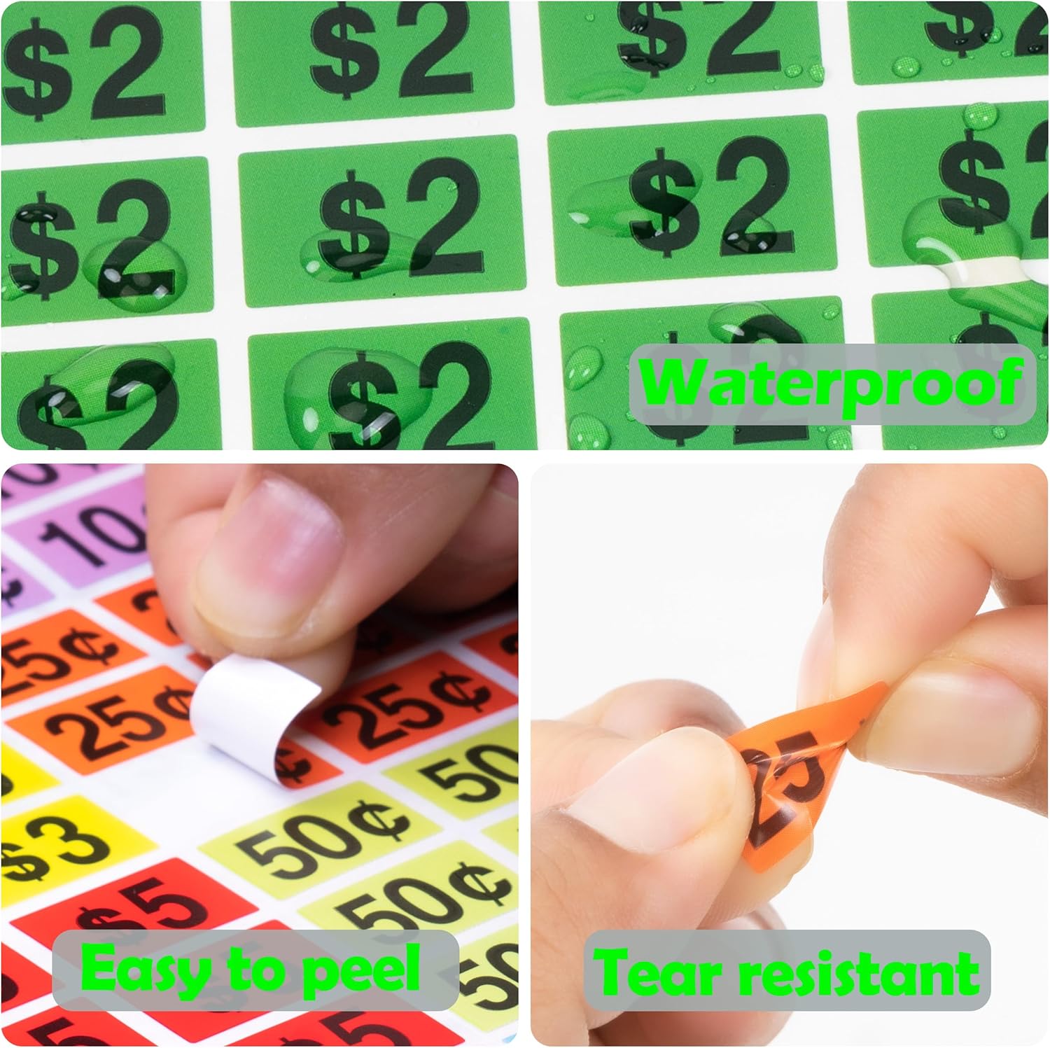 81F43Ow3DSL. AC SL1500 4050 PCS Garage Sale Stickers,1/2" X 3/4" Yard Sales Price Stickers,Rectangle Preprinted Price Labels for Flea Markets,Retail Use Edu Expertise Hub Marketing & Sales
