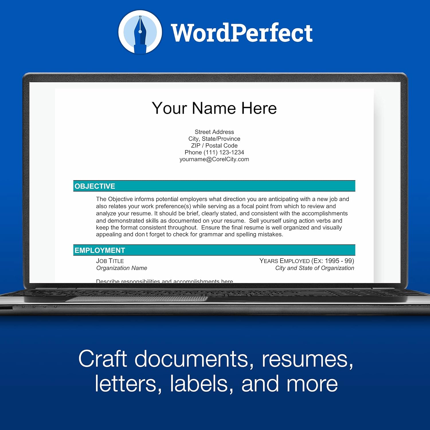 81MDE4bIWTS. AC SL1500 Corel WordPerfect Office Home & Student 2021 | Office Suite of Word Processor, Spreadsheets & Presentation Software [PC Download] Edu Expertise Hub Software