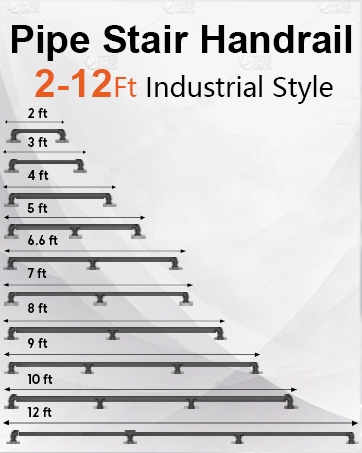 pipe stair handrail