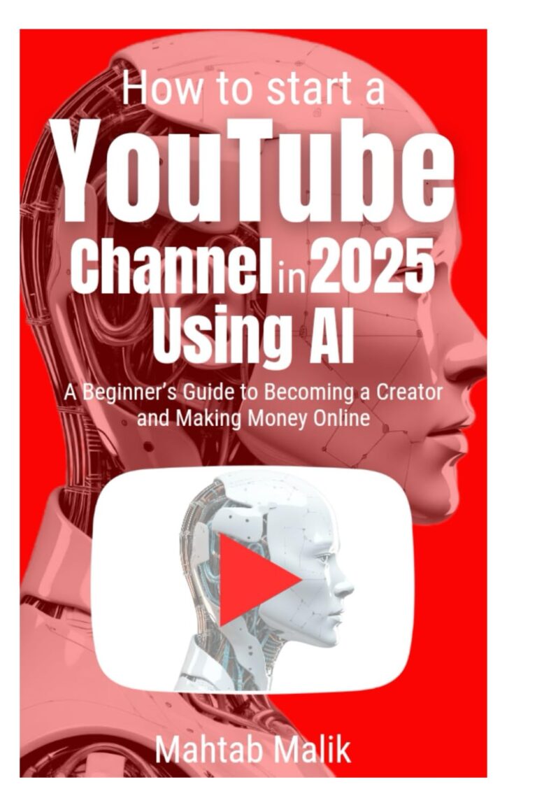 1752066431 61BV0D3gEML. SL1499 How To Start a YouTube Channel in 2025 Using Ai: A Beginner’s Guide to Becoming a Creator and Making Money Online Edu Expertise Hub ai in business