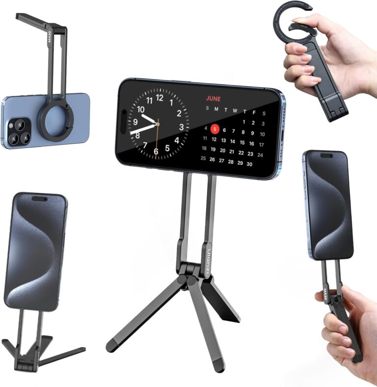 1752246813 615GXELLIWL. AC SL1500 ULANZI MA30 Magnetic Phone Tripod Stand for iPhone - Aluminium Maglock Smartphone Mini Tripod Pocket Cell Phone Stand Strong Magnet Quick Mount Compatible with iPhone 16 15 14 13 12 Series, Black Edu Expertise Hub Mobile phones