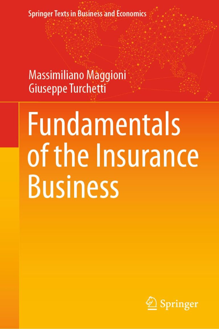 1752932398 61tGBGlFHJL. SL1246 Fundamentals of the Insurance Business (Springer Texts in Business and Economics) Edu Expertise Hub Insurance