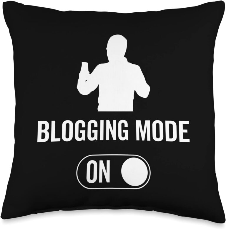 1753293625 51ttQ1CZzuL. AC SL1500 Blogging Mode On - Blog Blogging Throw Pillow Edu Expertise Hub Blogging & Blogs