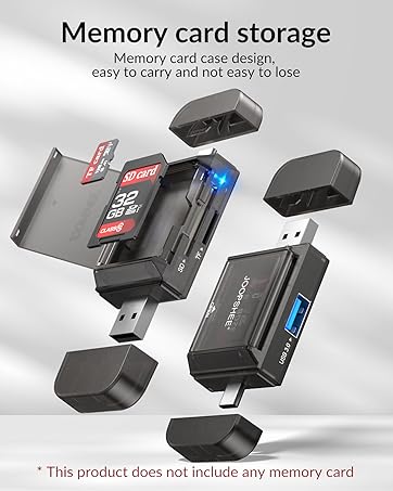 1d220c5b 06c9 47d2 9ee0 fb3976110a0a. CR161,0,1279,1600 PT0 SX362 V1 5-in-1 Memory Card Reader, USB OTG Adapter & SD Card Reader for i-Phone/i-Pad, USB C and USB A Devices with Micro SD & SD Card Slots, Supports SD/Micro SD/SDHC/SDXC/MMC Edu Expertise Hub Tablets & E-Readers