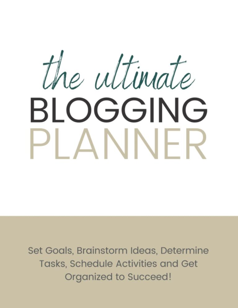 51Z8XgwXAL. SL1294 The Blogging Planner: The Ultimate Workbook for Planning Your Blog & Content Marketing Edu Expertise Hub Blogging & Blogs
