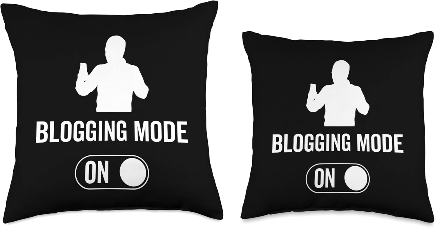 61+Yp5LzYDL. AC SL1500 Blogging Mode On - Blog Blogging Throw Pillow Edu Expertise Hub Blogging & Blogs