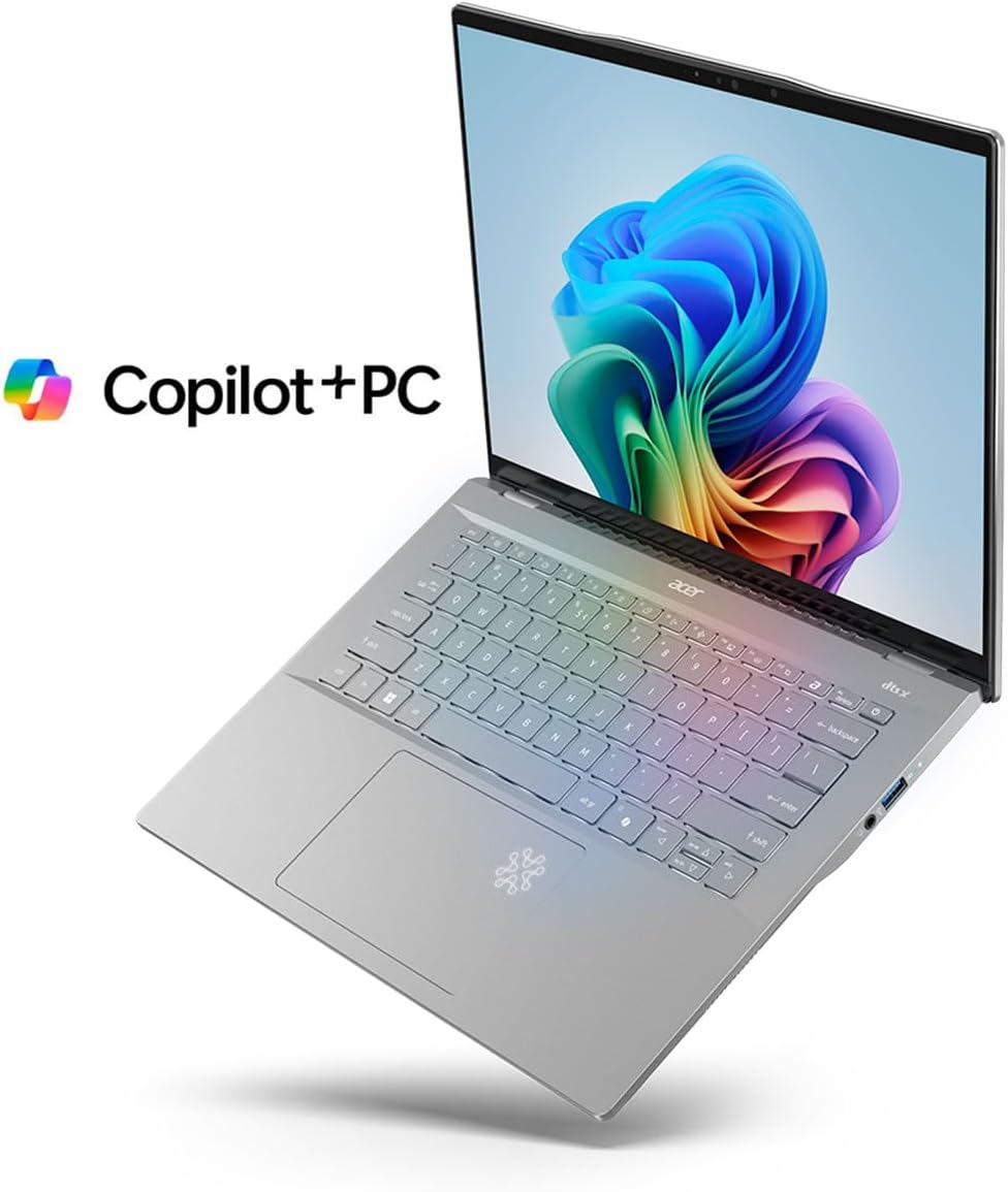 Acer Swift 14 AI Copilot+ PC | 14.5" 2.5K 120Hz Display | Unlock AI Experiences | Snapdragon X Plus 10-Core Processor | 16GB LPDDR5X | 1TB Gen 4 SSD | Wi-Fi 7 | Windows 11 Home | SF14-11-X128 Edu Expertise Hub Web Development & Design laptops desktops