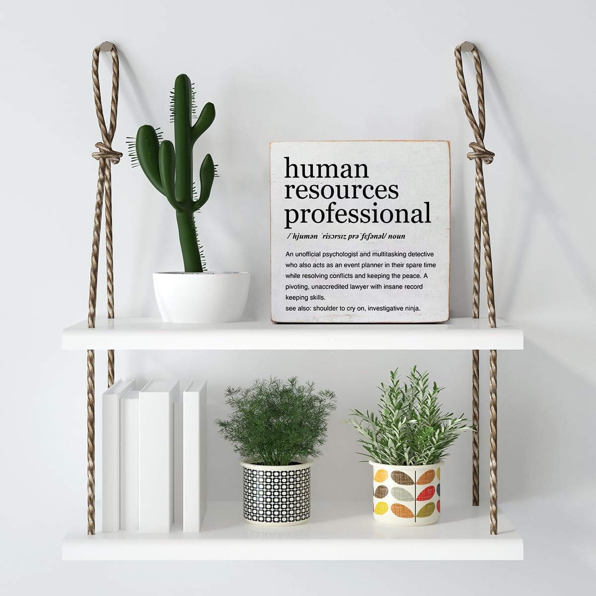 616FTrW7G4L. AC SL1200 HR Gifts Human Resources Professional Definition Art Wooden Box Sign Rustic Human Resources Desk Decorative Wooden Sign Home Office Decor for Table Shelf 5 x 5 Inches Edu Expertise Hub Human Resources