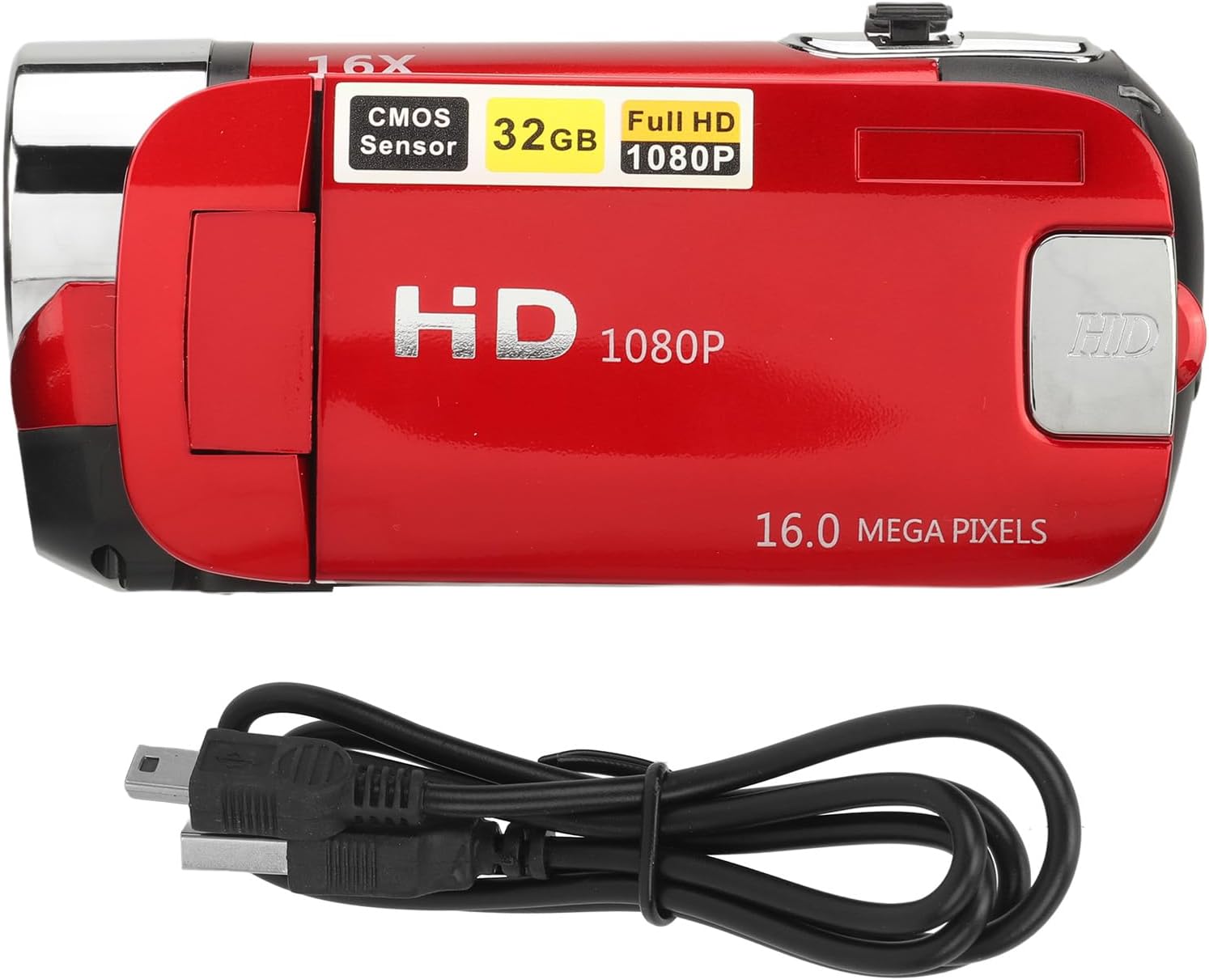 61F c36ousL. AC SL1500 Digital Video Camera, 1080P 16MP Digital Video Camera with 2.4inch Rotatable Screen, 16X Zoom Video Recorder Camcorder with Fill Light for Vlogging Traveling Recording (Red) Edu Expertise Hub Digital Audio Video & Photography
