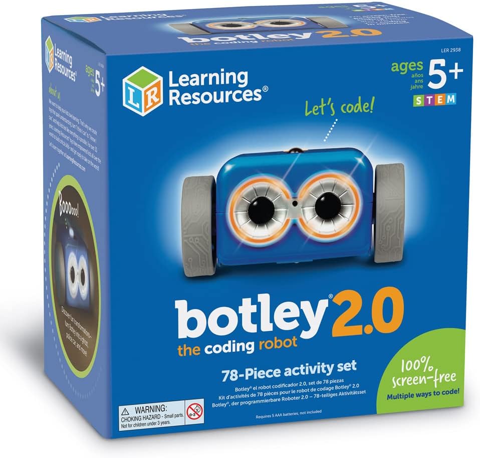 61Kr3TiL jL. AC SL1000 Learning Resources Botley The Coding Robot 2.0 Activity Set - 78 Pieces, Ages 5+, Coding Robot for Kids, STEM Toys for Kids, Early Programming and Coding Games for Kids Edu Expertise Hub Programming