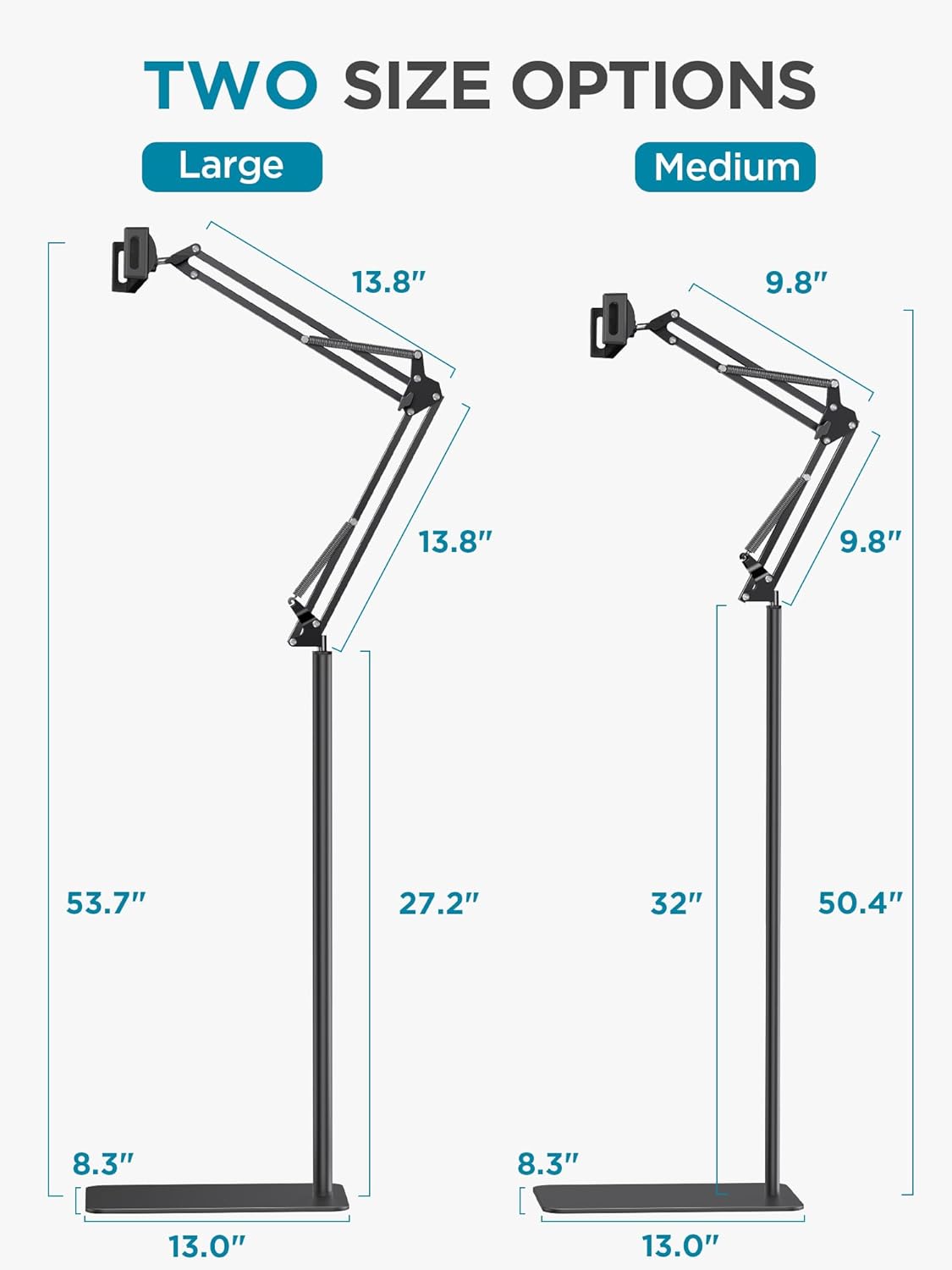 61Yp9Hn4csL. AC SL1500 InnoGear Tablet Floor Stand, Overhead Bed Phone Stand Adjustable Holder Universal Floor Stand Compatible with iPhone iPad Pro Air Mini, Samsung Tab, Kindle, E-Readers (Large) Edu Expertise Hub Tablets & E-Readers