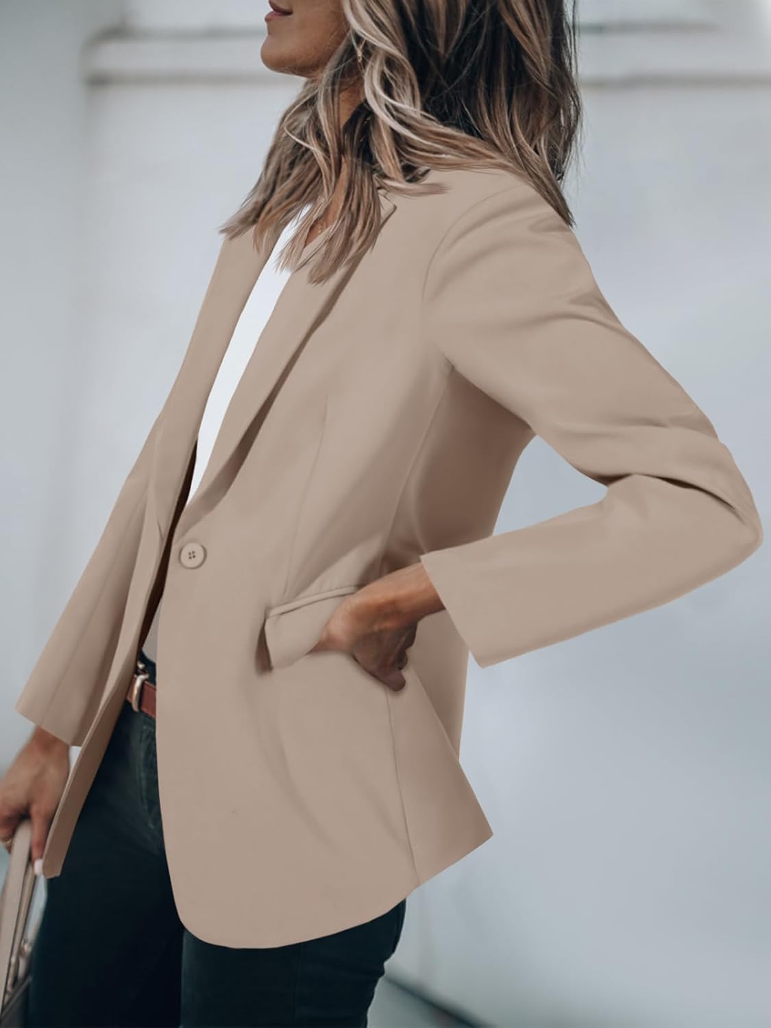 61jL2pGMK3L. AC SL1500 Cicy Bell Womens Casual Blazers Open Front Long Sleeve Work Office Suit Jackets Blazer Edu Expertise Hub Women & Business