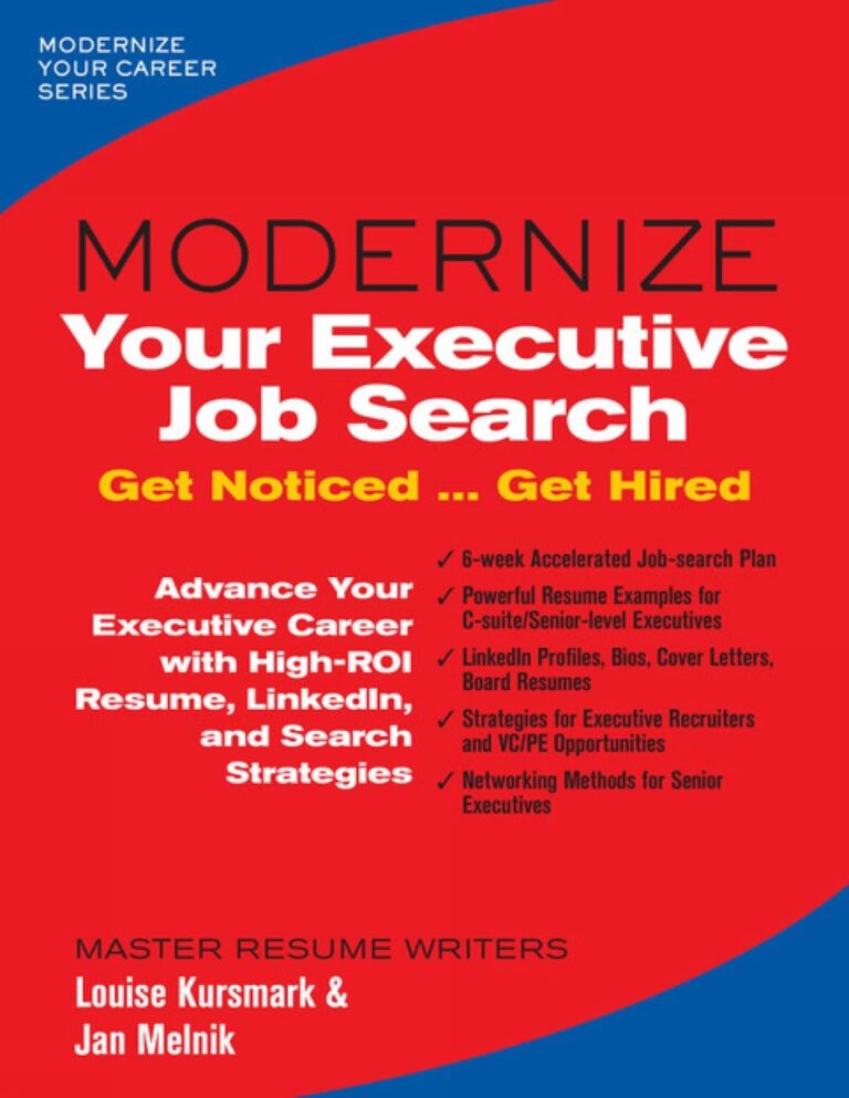 61rGqiUw2L. SL1400 Modernize Your Executive Job Search: Get Noticed ... Get Hired (Modernize Your Career) Edu Expertise Hub Job Hunting & Careers