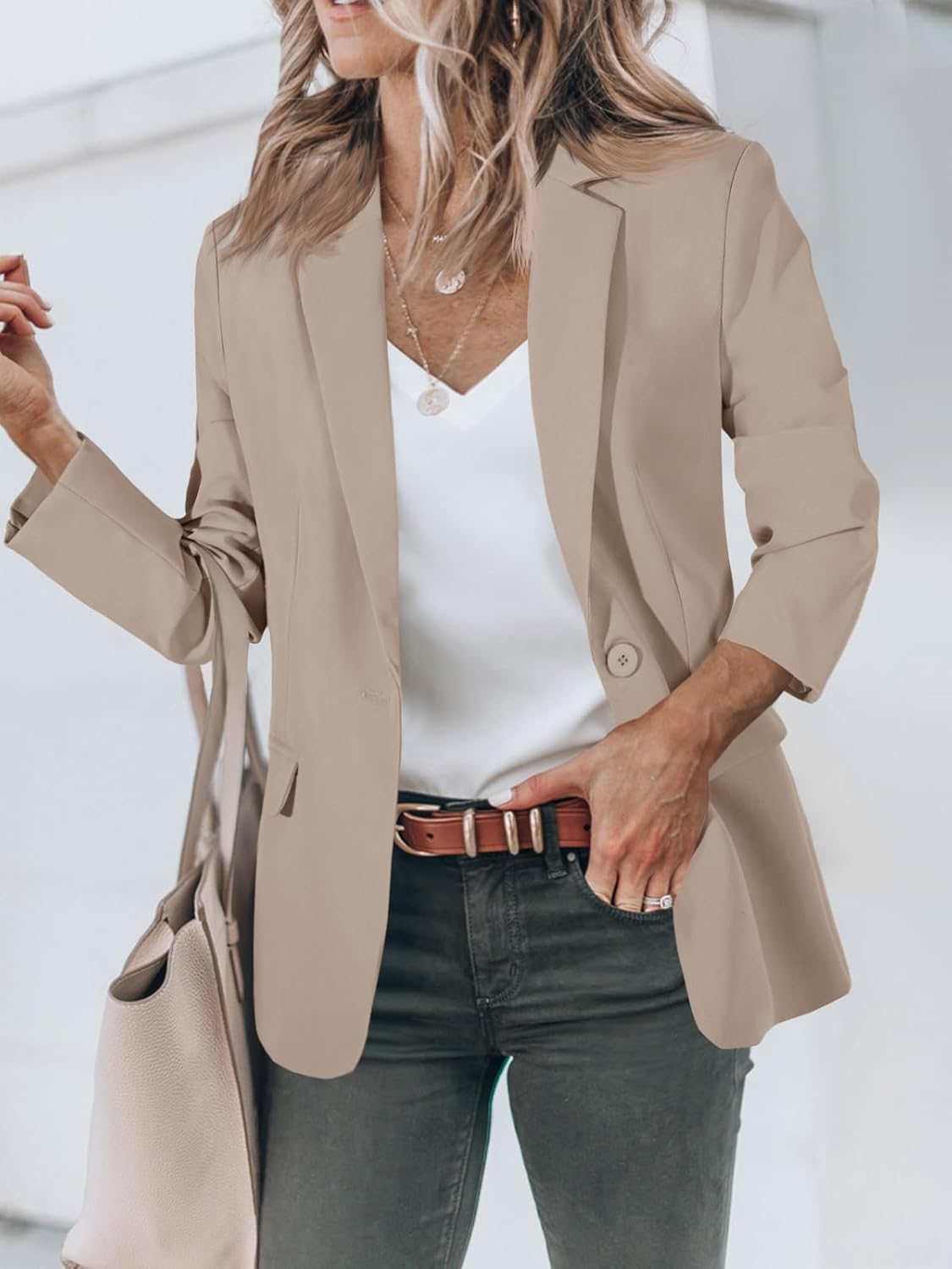 Cicy Bell Womens Casual Blazers Open Front Long Sleeve Work Office Suit Jackets Blazer Edu Expertise Hub Women & Business