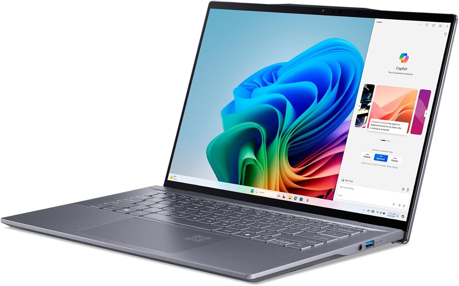 71Ac8jsjVRL. AC SL1500 Acer Swift 14 AI Copilot+ PC | 14.5" 2.5K 120Hz Display | Unlock AI Experiences | Snapdragon X Plus 10-Core Processor | 16GB LPDDR5X | 1TB Gen 4 SSD | Wi-Fi 7 | Windows 11 Home | SF14-11-X128 Edu Expertise Hub Web Development & Design laptops desktops