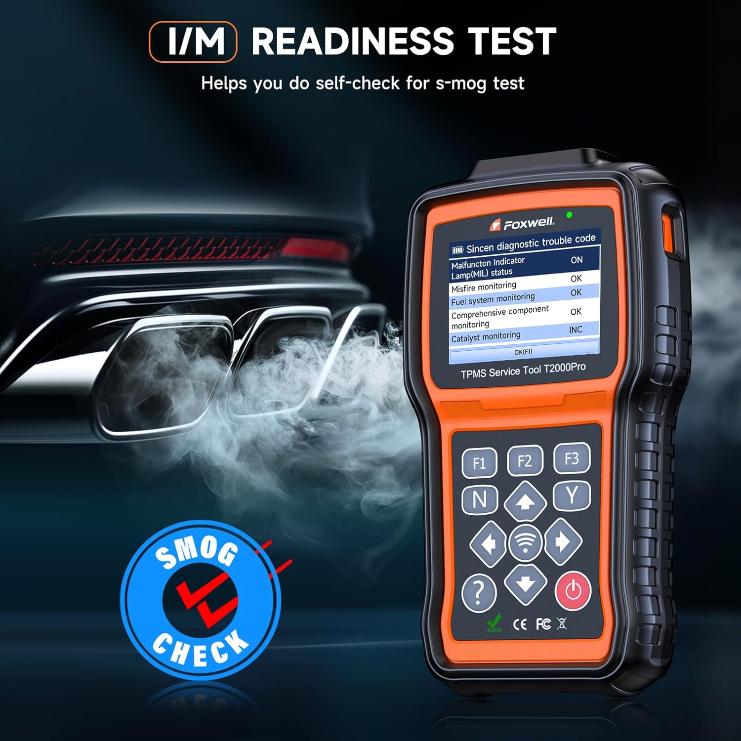 71CtiFkNLlL. AC SL1500 FOXWELL T2000 Pro TPMS Programming Tool, 2025 TPMS Relearn Tool, Activate/Relearn TPMS Sensors, TPMS Reset & Diagnostics, Tire Sensor Programmer Only Program T10 Sensors (315/433MHz) Edu Expertise Hub Programming