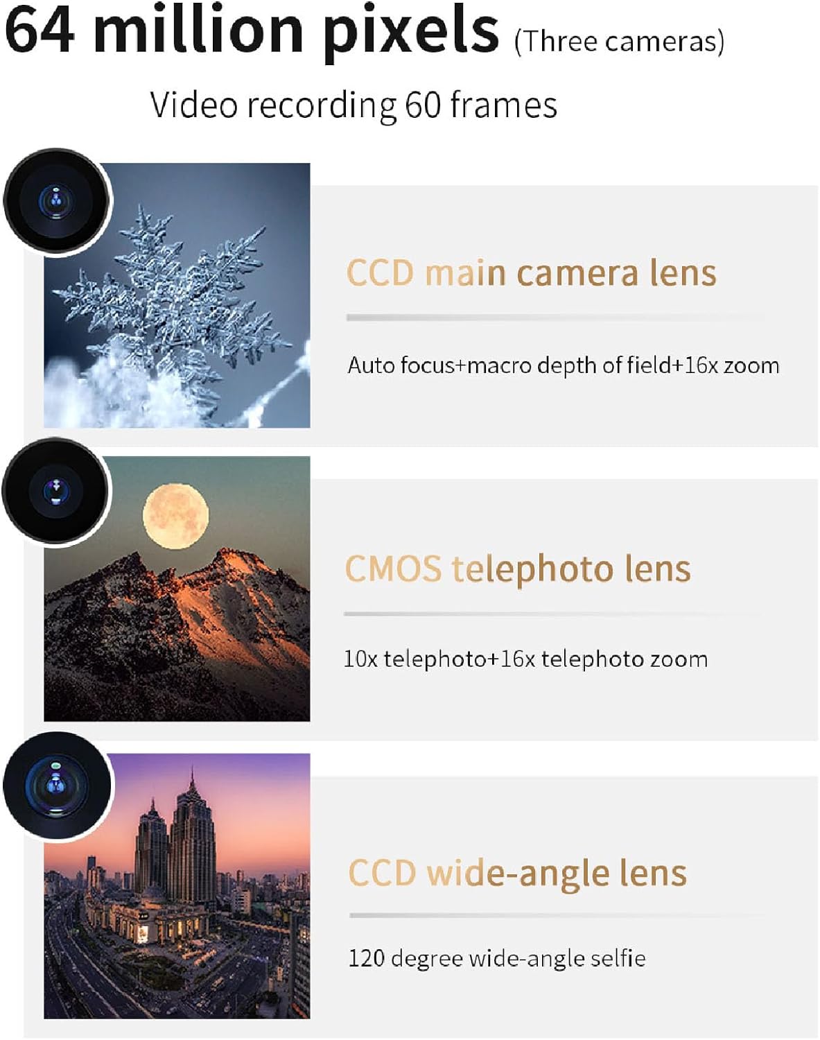 71EdJnOcRcL. AC SL1500 64MP 4K Digital Camera, D6 3in Digital Point and Shoot Camera for Photography and Video, Built in Flash, Music Player, Voice Recorder, Alarm Clock, OTG Connection Edu Expertise Hub Digital Audio Video & Photography