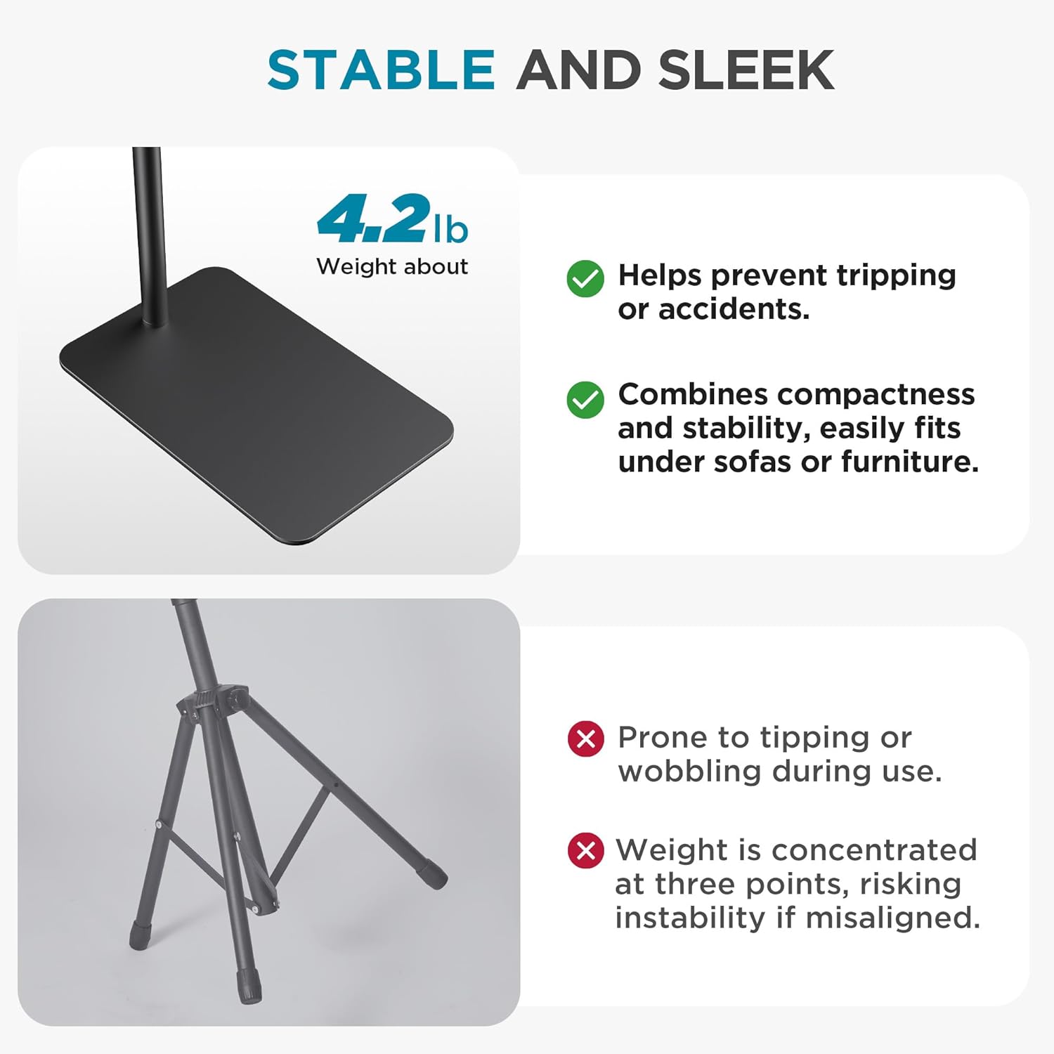 71hqOhE7QoL. AC SL1500 InnoGear Tablet Floor Stand, Overhead Bed Phone Stand Adjustable Holder Universal Floor Stand Compatible with iPhone iPad Pro Air Mini, Samsung Tab, Kindle, E-Readers (Large) Edu Expertise Hub Tablets & E-Readers