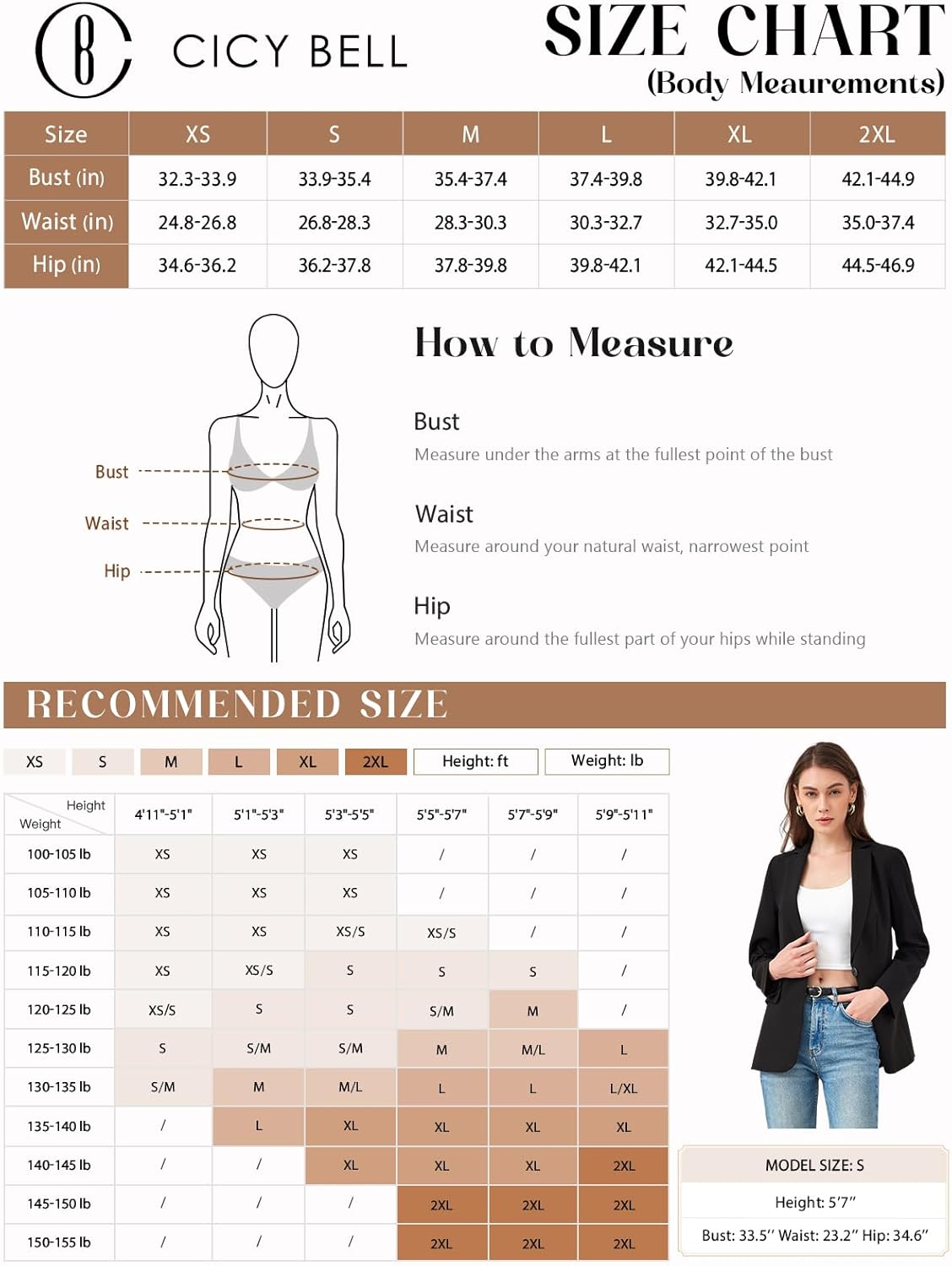 71jpfjDOckL. AC SL1500 Cicy Bell Womens Casual Blazers Open Front Long Sleeve Work Office Suit Jackets Blazer Edu Expertise Hub Women & Business
