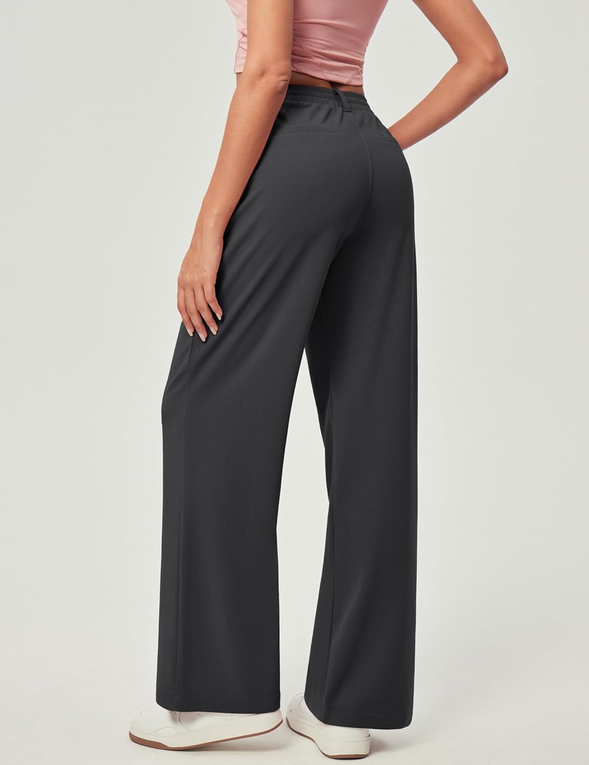 71k4SLogVkL. AC SL1500 IUGA Wide Leg Pants Woman Pull on Stretchy Work Dress Pants High Waisted Business Casual Trousers Slacks 26''/28'' Edu Expertise Hub Women & Business