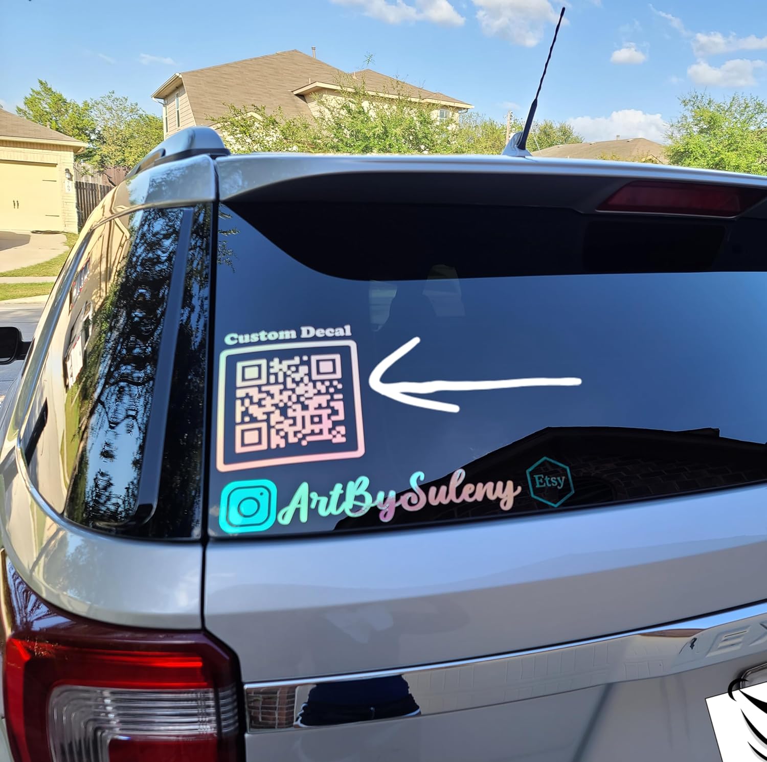 817INdPbC L. SL1500 Custom QR Code Car Decal Personalized Website or Social Media Business Car QR Code Decal Edu Expertise Hub Social Media for Business
