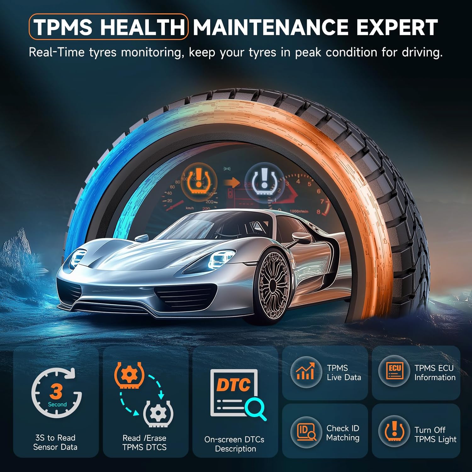 81mwfP3RfrL. AC SL1500 FOXWELL T2000 Pro TPMS Programming Tool, 2025 TPMS Relearn Tool, Activate/Relearn TPMS Sensors, TPMS Reset & Diagnostics, Tire Sensor Programmer Only Program T10 Sensors (315/433MHz) Edu Expertise Hub Programming